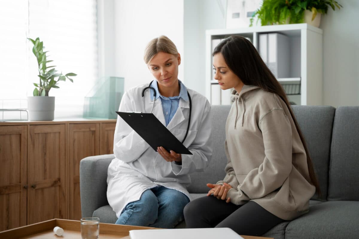 Medical Visit Services doctor with a patient